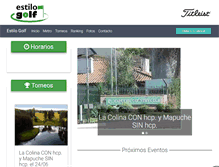 Tablet Screenshot of estilogolf.com.ar